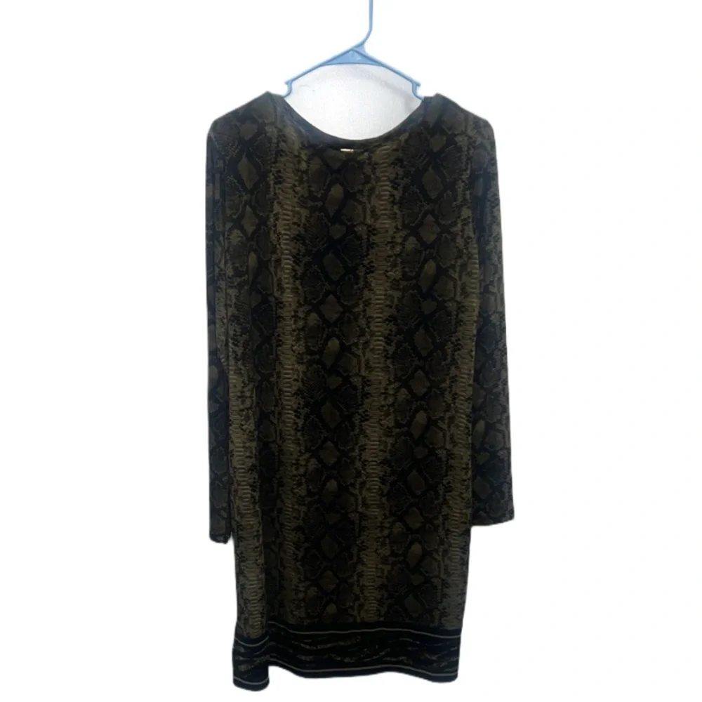 Michael Kors brown & black Snake Print Dress
